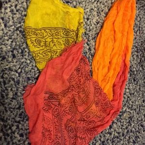 multicolored bohemian scarf